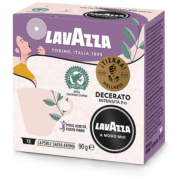 lavazza capsule originali  per macchine espresso a modo mio tierra wellness 12caps, 0,12 kg