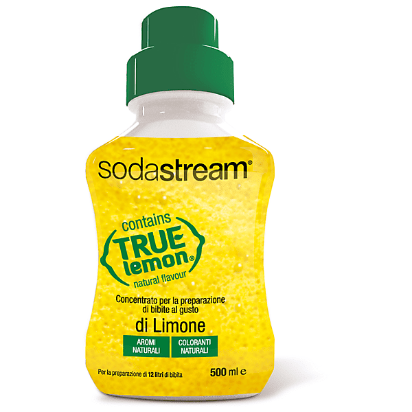 sodastream concentrato per la preparazione di bevande dissetanti gassate al gusto limone true lemon