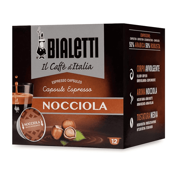 bialetti capsule espresso nocciola box 12 capsule nocciola