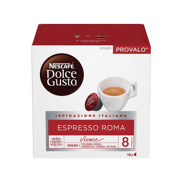 nescafe' dolce gusto capsule dolce gusto roma ndg espresso roma, 0,112 kg