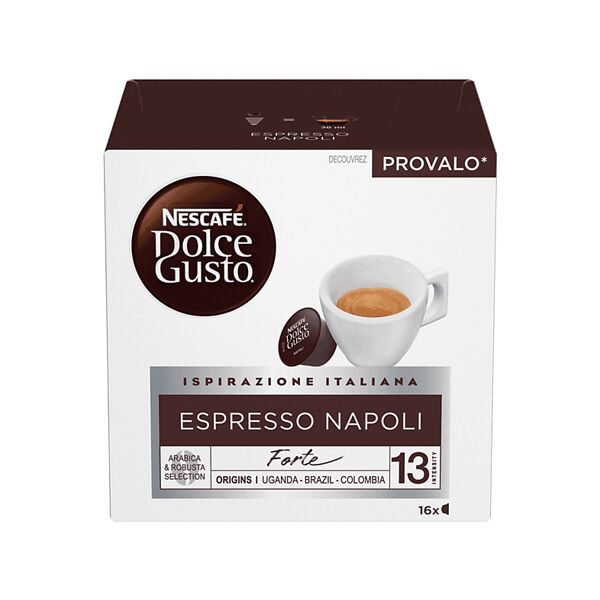 nescafe' dolce gusto capsule dolce gusto espresso napoli ndg espresso napoli, 0,128 kg