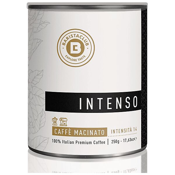 barista club caffè macinato intenso intenso macinato 250gr, 0,25 kg