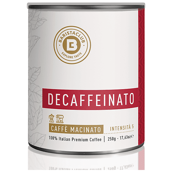 barista club caffè macinato decaffeinato deca macinato 250g , 0,25 kg