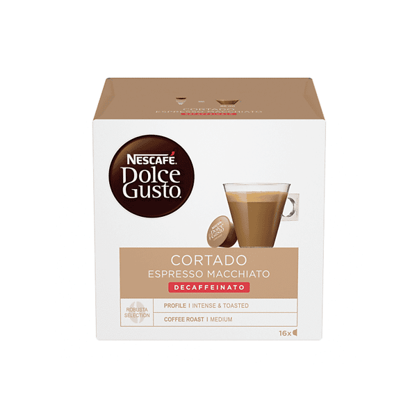 nescafe' dolce gusto capsule dolce gusto cortado decaffeinato ndg cortado decaffeinato