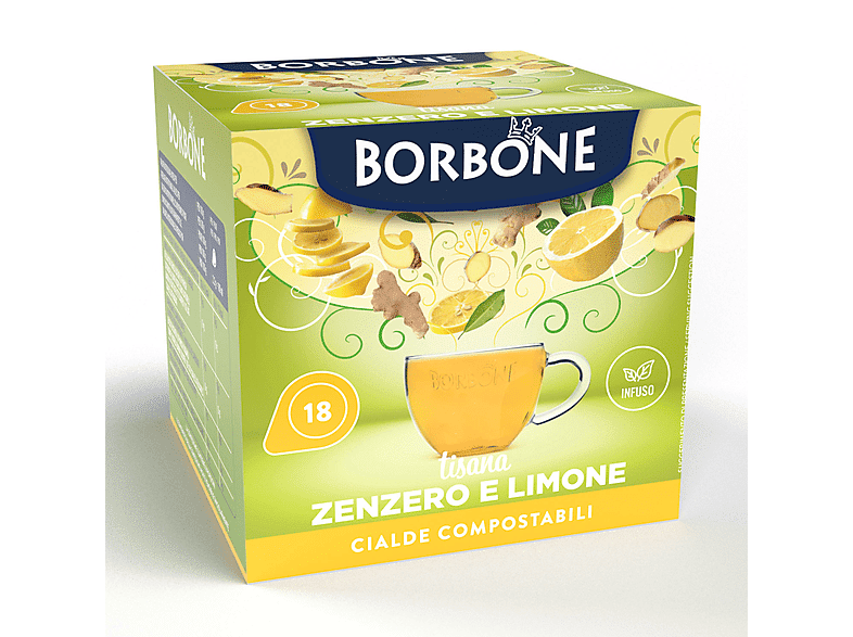 caffe borbone n.d.: tisana zenzero e limone c,