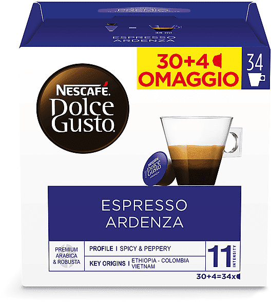 nescafe' dolce gusto capsule dolce gusto ristretto ardenza ndg ardenza 30+4