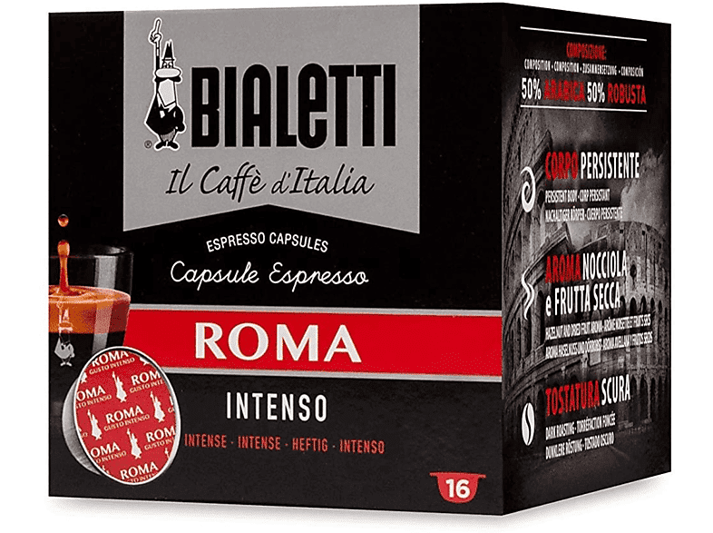 bialetti capsule espresso roma box 16 capsule roma