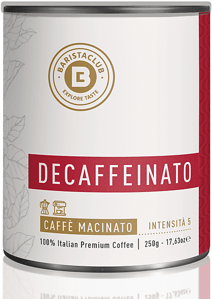 barista club caffè macinato decaffeinato deca macinato 250g , 0,25 kg