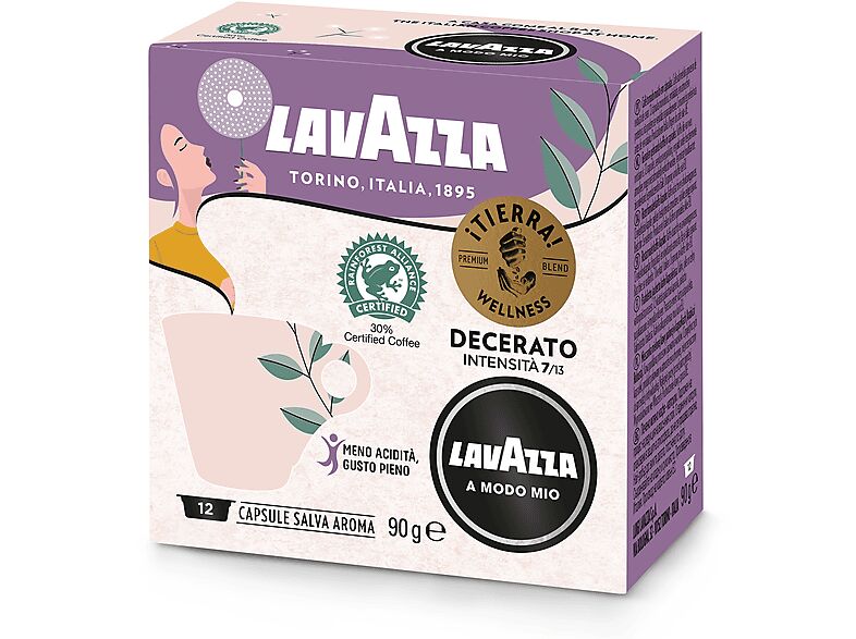 LAVAZZA Capsule originali  per Macchine Espresso A Modo Mio TIERRA WELLNESS 12CAPS, 0,12 kg