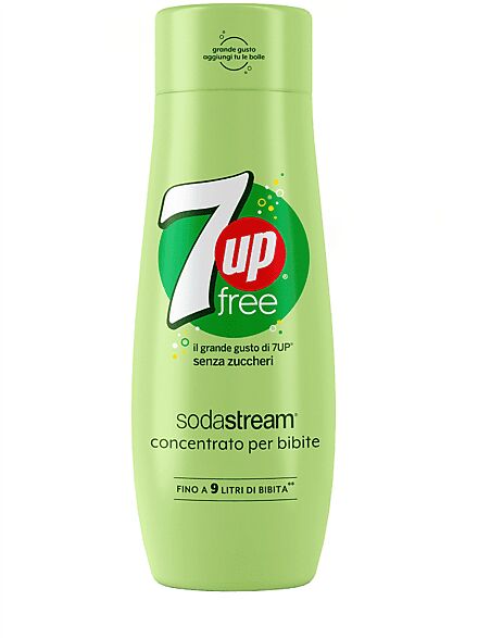 SODASTREAM Concentrato per la preparazione di bevande dissetanti gassate al gusto 7UP Free CONC. FREE 440 ML, 0,49 kg