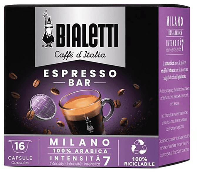 Bialetti Capsule Espresso Milano BOX 16 CAPSULE MILANO