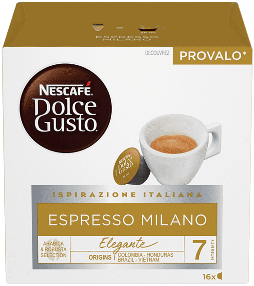 NESCAFE' DOLCE GUSTO Capsule Dolce Gusto Espresso Milano NDG ESPRESSO MILANO, 0,112 kg