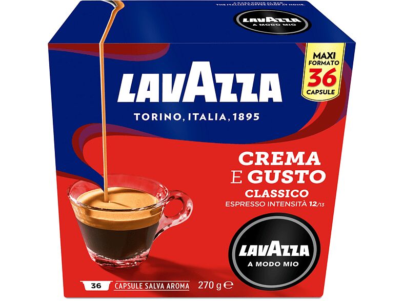 LAVAZZA Capsule originali  per Macchine Espresso A Modo Mio CREMA & GUSTO 36CAPS, 0,27 kg