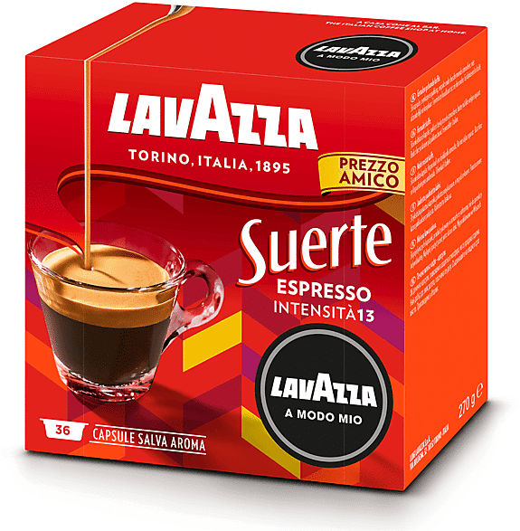 LAVAZZA Capsule originali  per Macchine Espresso A Modo Mio SUERTE 36CAPS, 0,12 kg