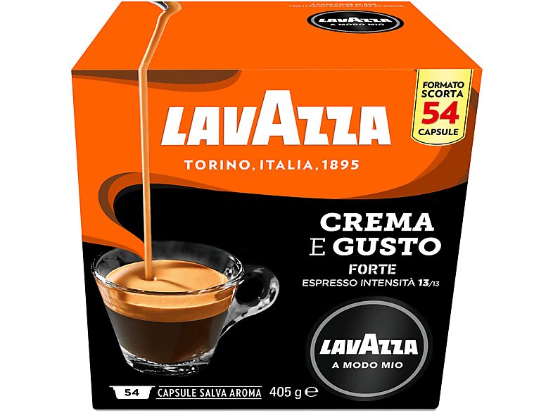 LAVAZZA Capsule  Caffè Crema e Gusto Forte GUSTO FORTE 54 CAPS, 0,405 kg