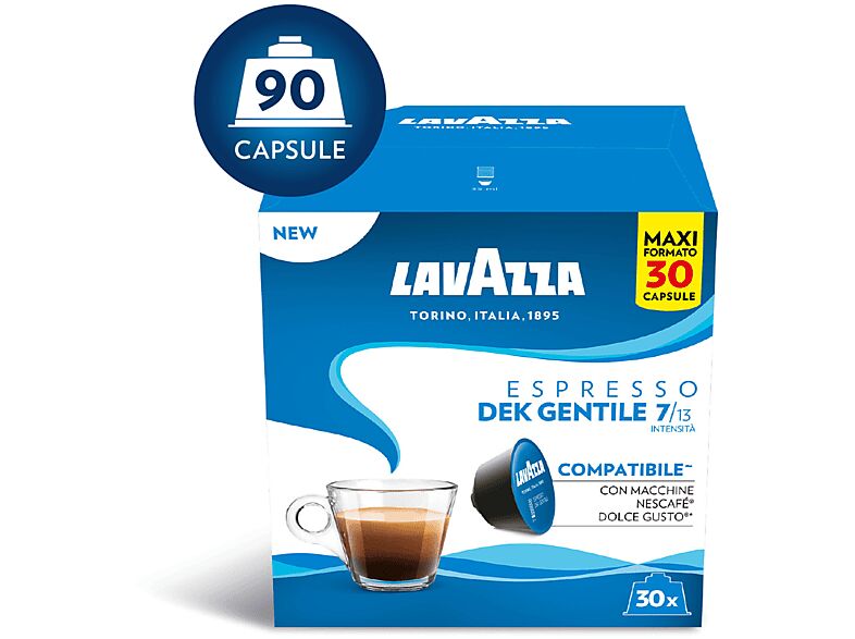 LAVAZZA Espresso Decaffeinato DOLCEGUSTO DEK 90CAPS, 0,72 kg