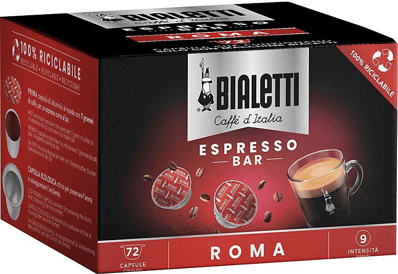 Bialetti Capsule Espresso Roma MULTIPACK 72 CAPSULE ROMA