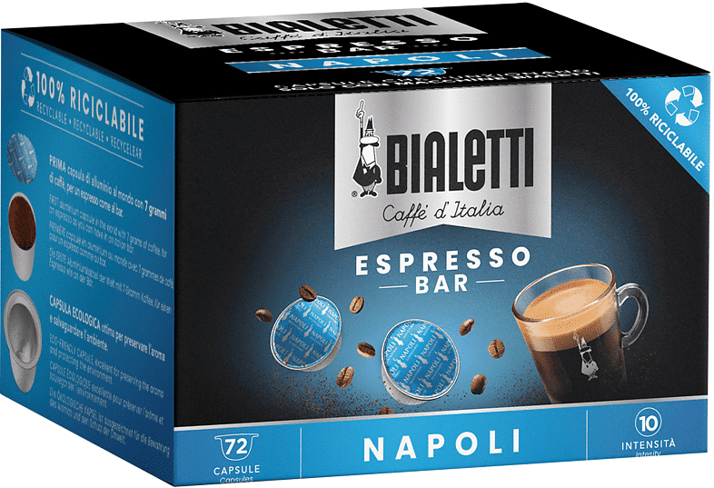 Bialetti Capsule Espresso Napoli MULTIPACK 72 CAPS NAPOLI