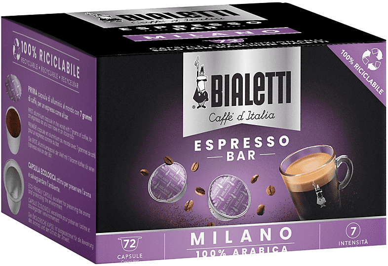 Bialetti Capsule Espresso Milano MULTIPACK 72 CAPS MILANO