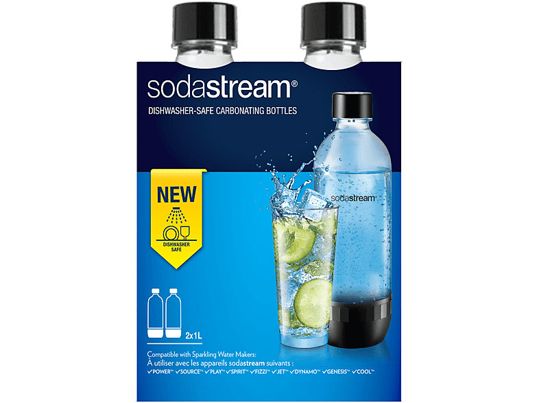 sodastream kit bottiglie  bipack classic 1lt lavast