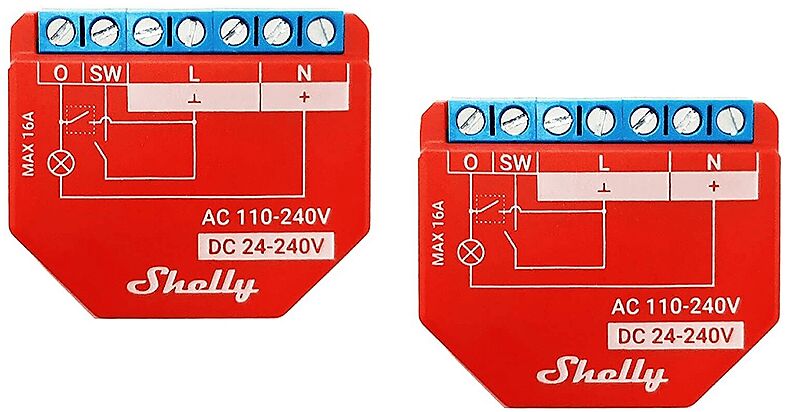 SHELLY INTERRUTTORE  PLUS 1PM - DUO PACK