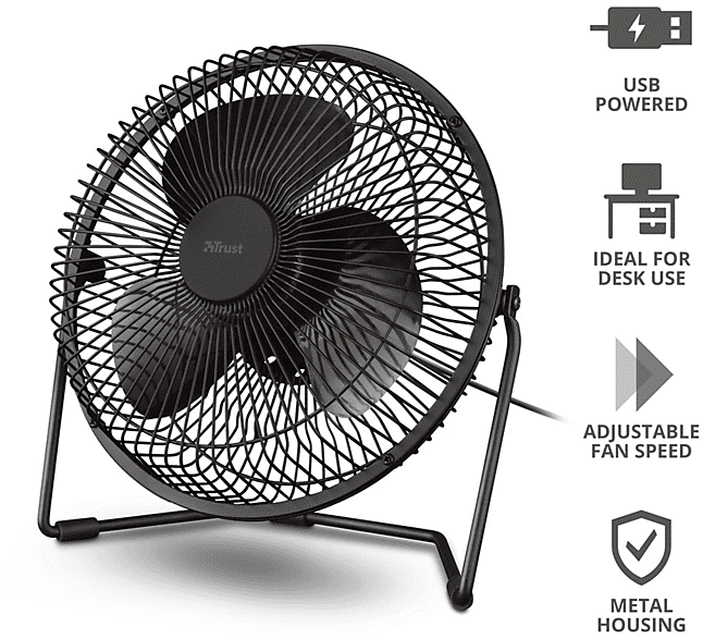 trust ventilatore blaze usb cooling fan