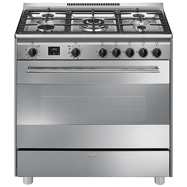 smeg cucina bg91px2, piano cottura a gas, zone 5, classe a+