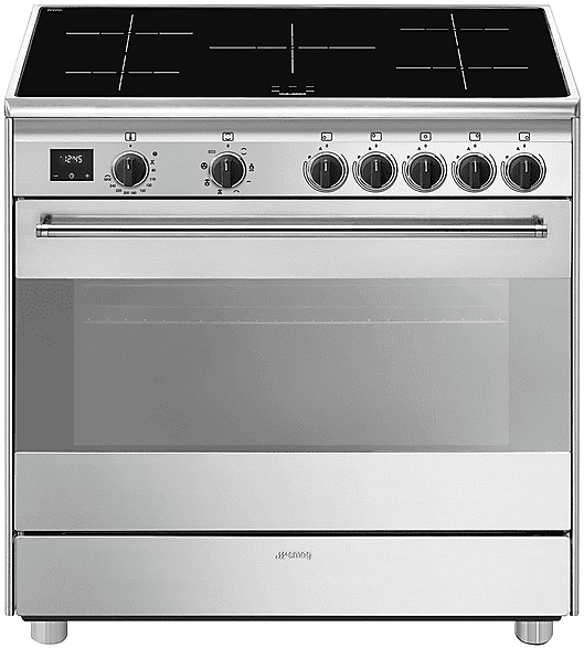 smeg cucina bg91ix2, piano cottura elettrico, zone 10, classe a