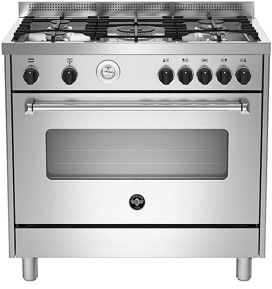 la germania cucina amn965ext/21, piano cottura a gas, zone 5, classe a