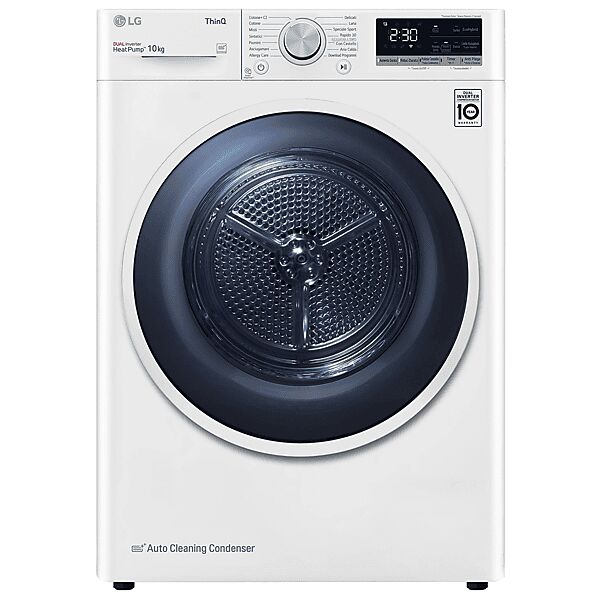 lg rh10v9av4w asciugatrice, 10 kg, 69 cm, classe a+++