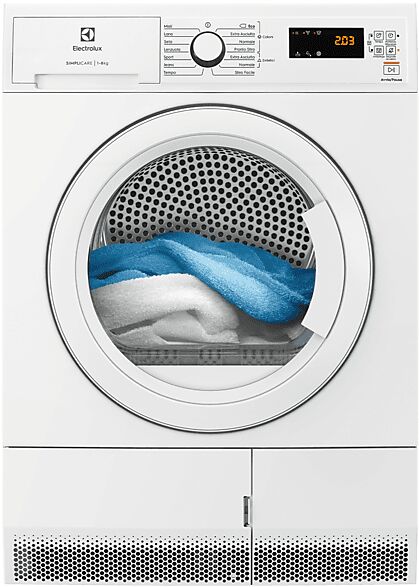 electrolux edh4825tw asciugatrice, 8 kg, 68 cm, classe a++