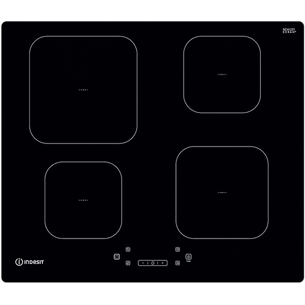 indesit piano cottura a induzione  is 83q60 ne, 4 zone cottura, 59 cm x 51