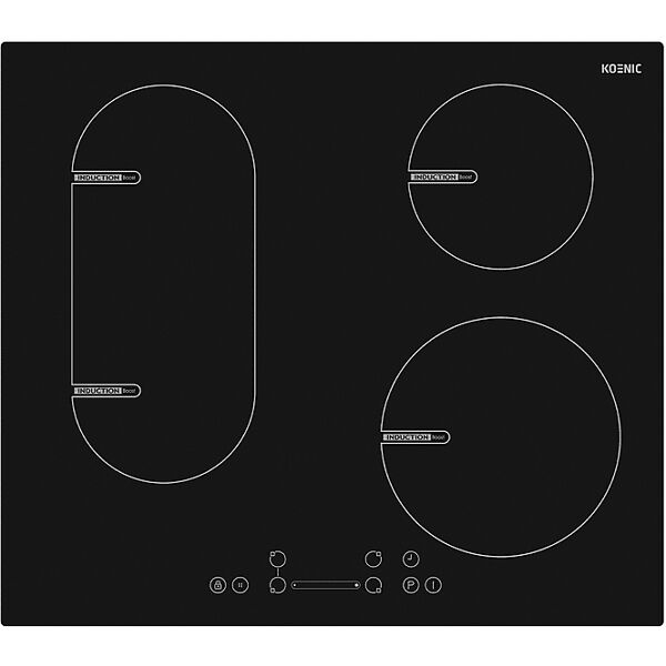 koenic piano cottura  kbo 3611-4, 4 zone cottura, 59 cm x 52