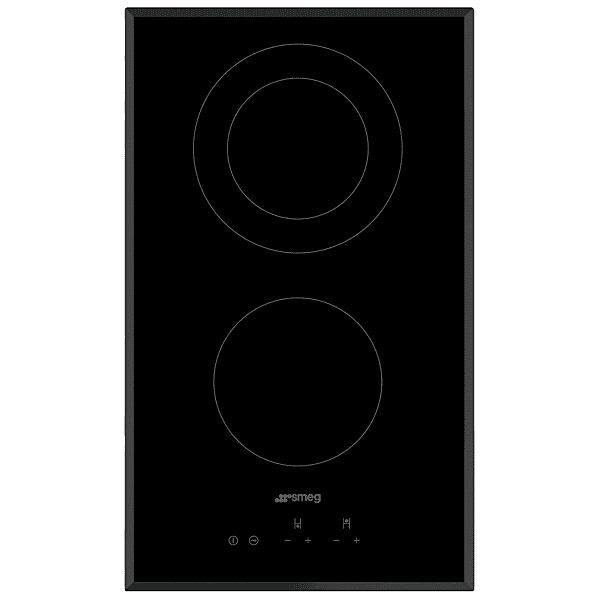 smeg piano cottura  se332epb, 2 zone cottura, 30 cm x 51