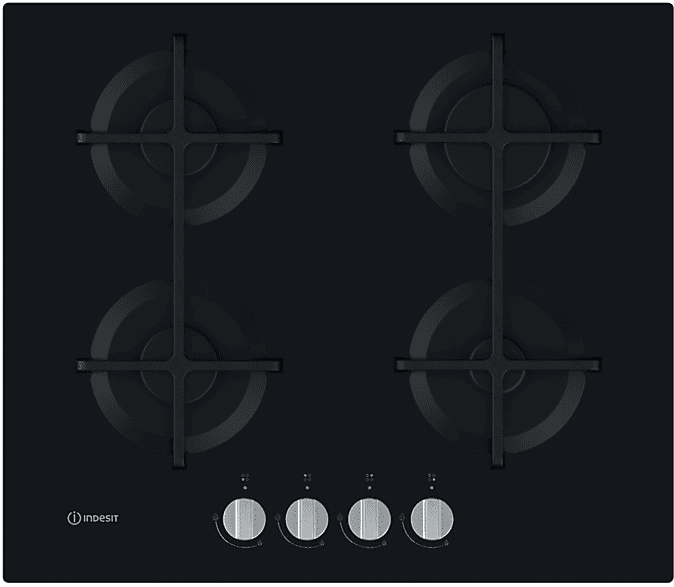 indesit piano cottura  ing 61t bk, 4 zone cottura, 59 cm x 51