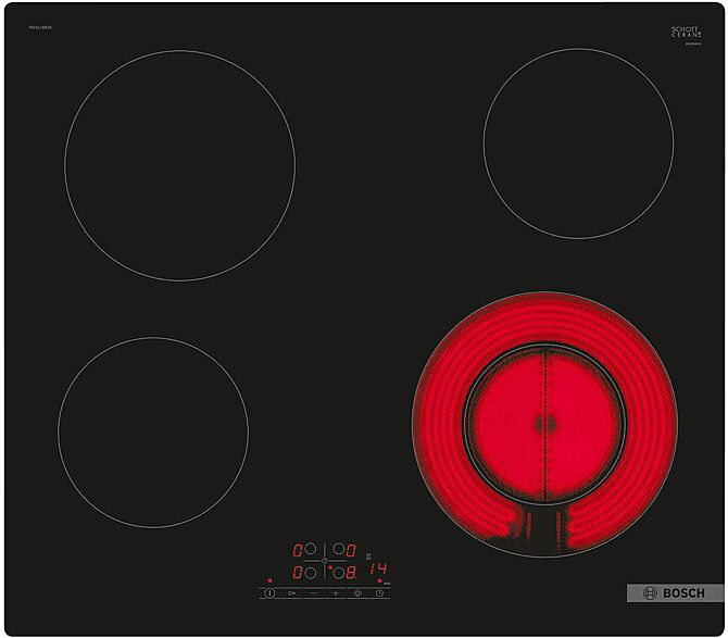 bosch piano cottura  pkf611bb2e, 4 zone cottura, 59,2 cm x 52,2