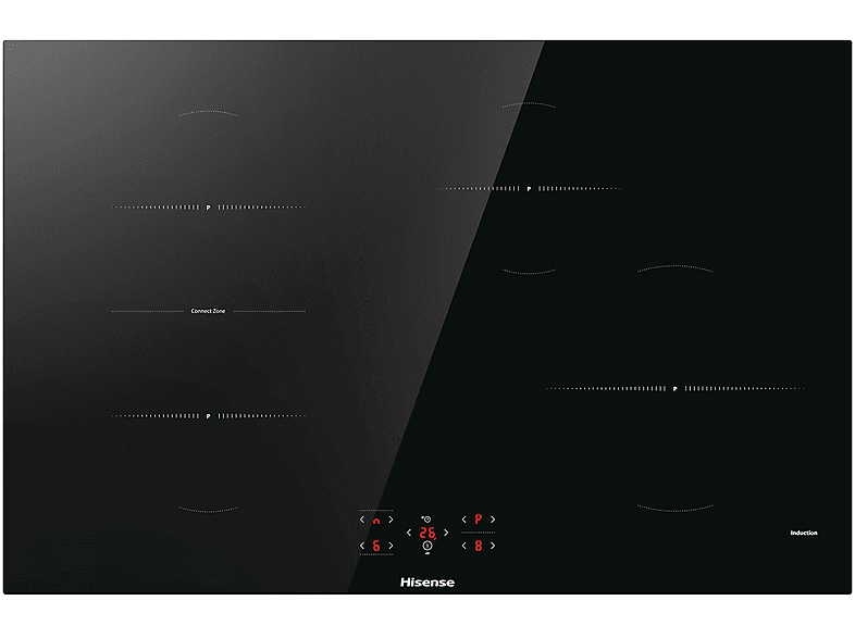 Hisense PIANO COTTURA A INDUZIONE  HI8421BSC, 4 zone cottura, 79,5 cm x 52