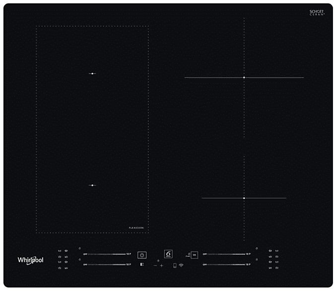 Whirlpool PIANO COTTURA A INDUZIONE  WL S2260 NE, 4 zone cottura, 59 cm x 51
