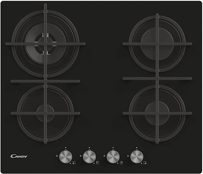 Candy PIANO COTTURA  CVG6BR4WPB, 4 zone cottura, 59,5 cm x 51