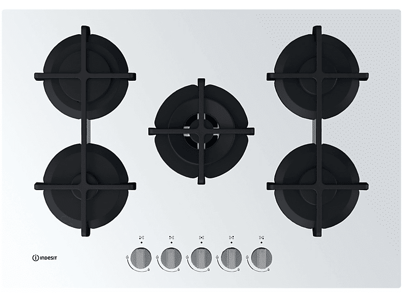 Indesit PIANO COTTURA  ING 72T/WH, 5 zone cottura, 73 cm x 51