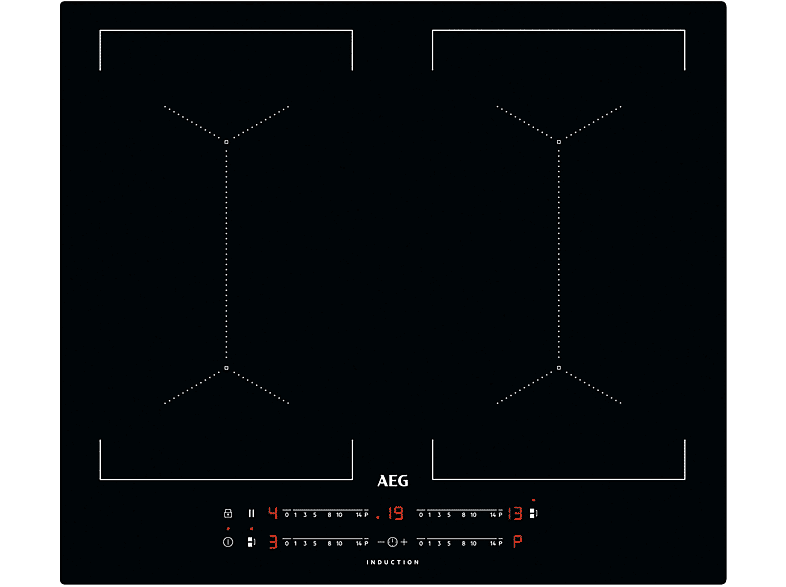 AEG PIANO COTTURA A INDUZIONE  IKE6445SIB, 4 zone cottura, 58 cm x 51