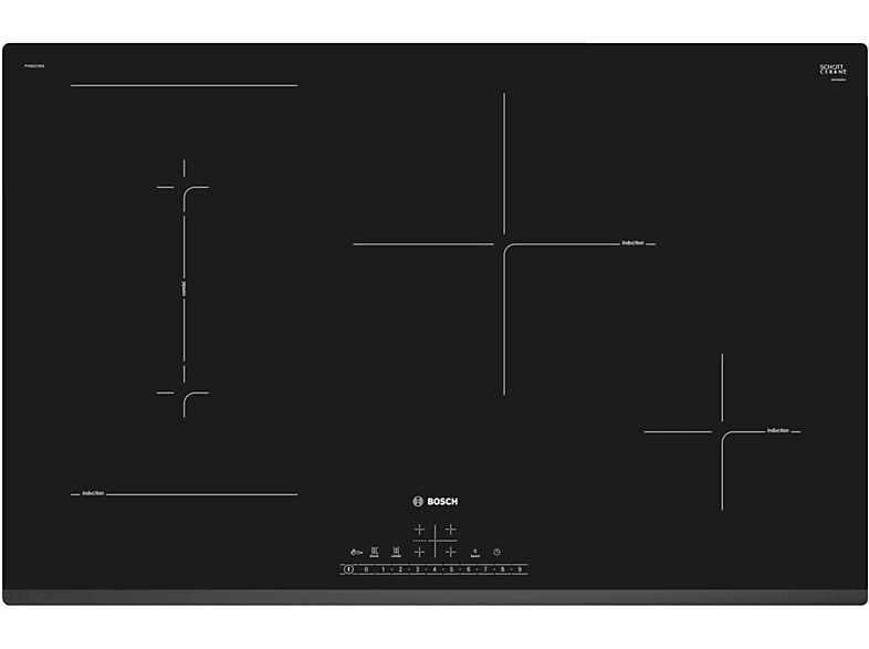 Bosch PIANO COTTURA A INDUZIONE  PVS831FB5E, 4 zone cottura, 80,2 cm x 52,2