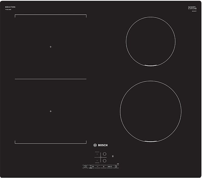 Bosch PIANO COTTURA A INDUZIONE  PVS611BB6E, 4 zone cottura, 59,2 cm x 52,2