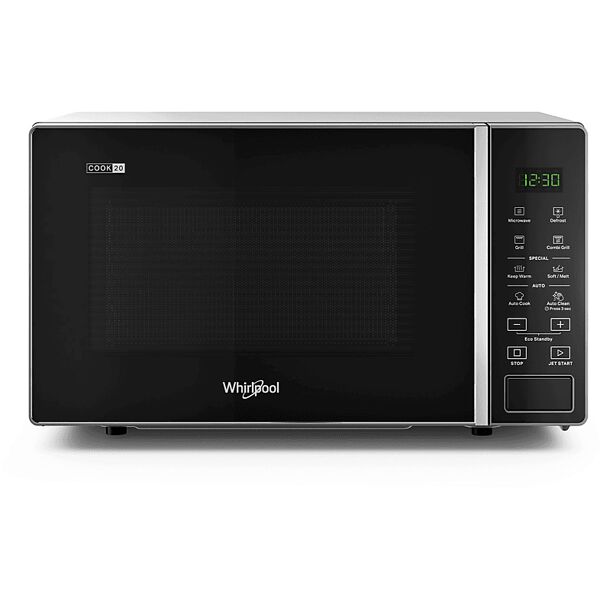 whirlpool mwp 203 sb microonde + grill, 700 w, 20 l