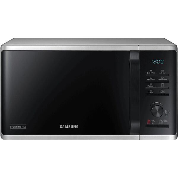 samsung mg23k3515as/et microonde, 800 w, 23 l