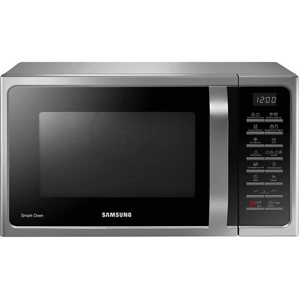 samsung mc28h5015as/et microonde, 900 w, 28 l