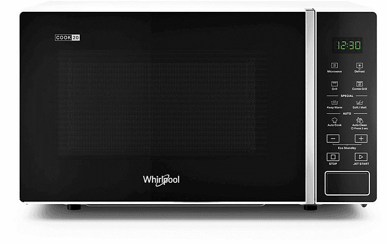 whirlpool mwp 203 w microonde + grill, 700 w, 20 l