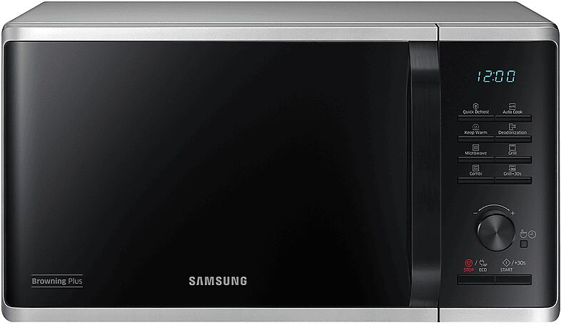 samsung mg23k3515as/et microonde, 800 w, 23 l