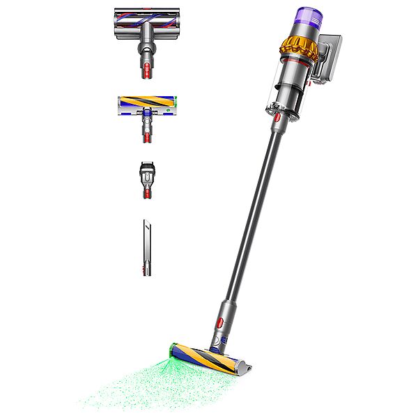 dyson v15 detect absolute scopa elettrica senza filo, senza sacco, 660 w