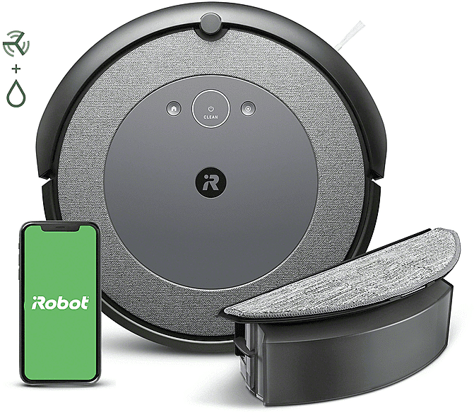 irobot roomba combo i5(178) aspirapolvere robot, 33 w